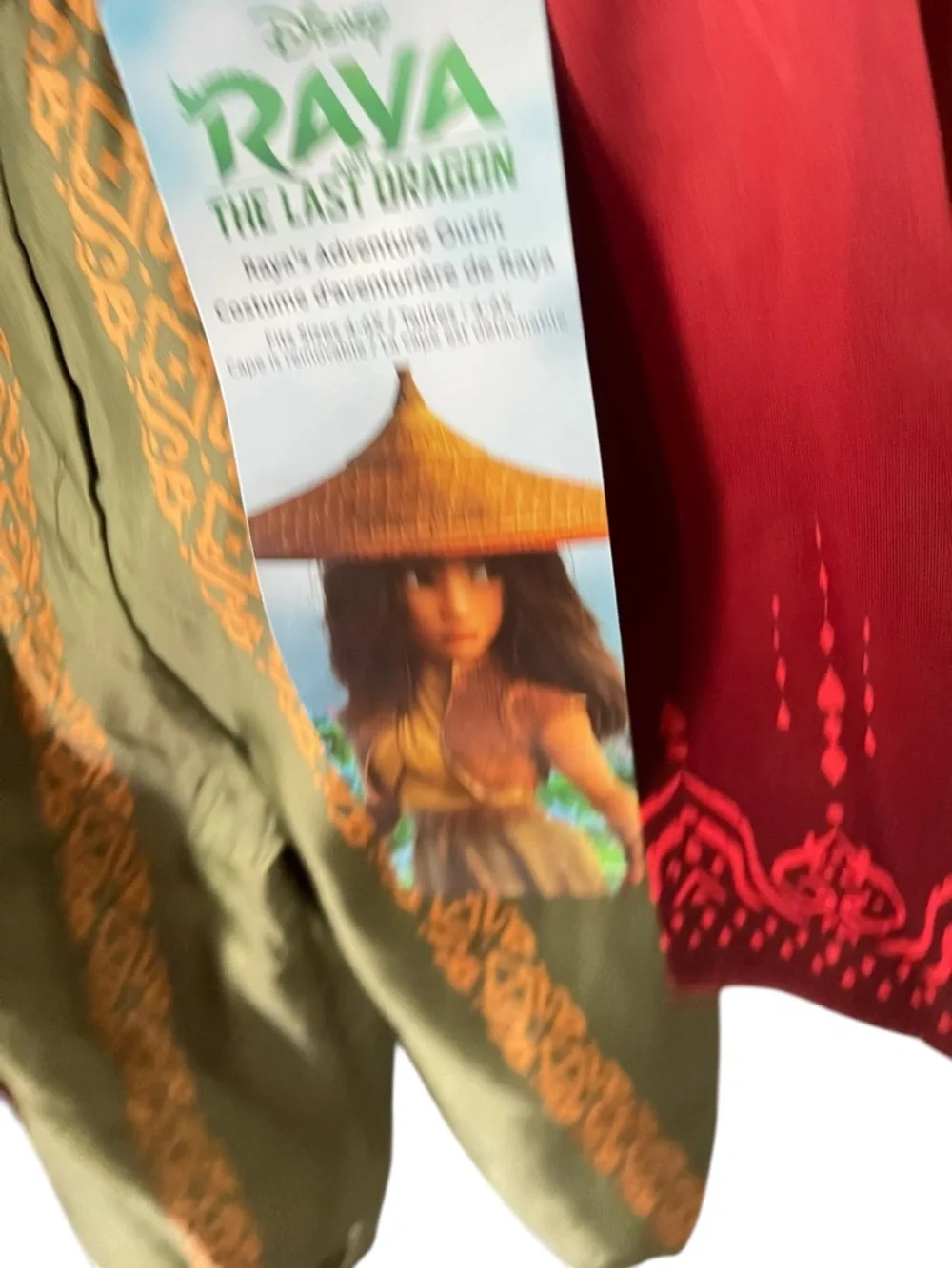 Disney's Raya and The Last Dragon Kids 4-6X Adventure Outfit Costume Halloween - Picture 5 of 6